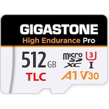 Gıgastone 512 Gb Mikro Sd Kart, High Endurance Pro, 140/120 Mb/s'ye Kadar, Redtiger Rove Vivofo Vantrueeo Arifayz Dashcam, Uhs-ı A1 V30 U3 Tlc Microsdxc İle Uyumlu