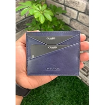 Guard Antik Lacivert Hakiki Deri Kartlık - Grd2403xw22428 Çok Renkli