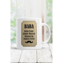 Baba Çınar Gibidir Kupa Bardak Beyaz