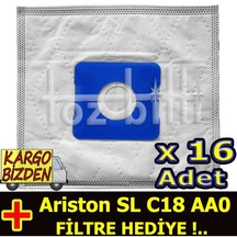 Ariston Sl C18 Aa0 Süpürge Toz Torbası 16 Adet