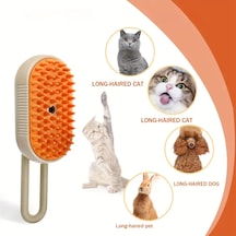 Buharlı Kedi Ve Köpek Tarağı Masajlı Tüy Toplama Fırçası