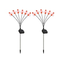 Bahçe Dekorasyon Işığı: Güneş Enerjili Zıplayan Arılar, 6 Aydınlatıcı, Ip65 Su Geçirmez, Isı Işığı, 2 Adet Paket Ilık Beyaz Ilık Beyaz