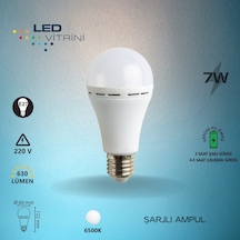 7W Şarjlı Ampul