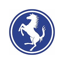 Ferrari Logo Mavi 55 X 55 Mm Sticker 10'lu