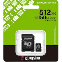 Kingston Sdcs3 512gb Micro Sd Canvas Select Plus 10 Hafıza Kartı Sdcs3/512gb