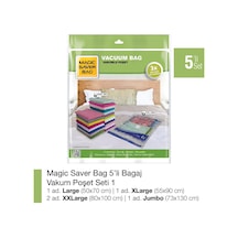 Magic Saver Bag 5'Li Vakumlu Poşet Seti 1