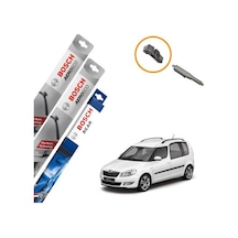 Skoda Roomster Muz Silecek Takımı Ön Arka Bosch Aeroeco 2006-201