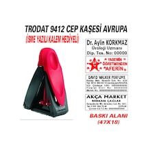 Trodat 9412 Cep - Firma - Ofis - Şirket - Doktor - Avukat Kaşesi N11.24877