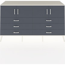Hyperion Konsol 2 Raflı 6 Çekmeceli 4 Kapaklı 176x44x99 Aytaşı-antrasit Aytası/antrasıt - Aytası
