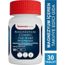 Imuneks Farma 3'lü Etki 200 MG Magnezyum 30 Tablet