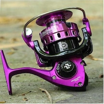 Pazly Mor 1000-5000 İplik Balıkçılık Makarası, 5.2:1 Dişli, 210g-251g, Su Ve Tatlı Su Balıkçılığı, 56935764 Kırmızı Mor Model, 5.2:1 Oranlı Balıkçılık Makarası