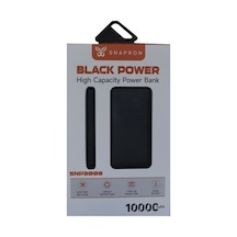 Snapmax Snp-3008 Beyaz 10.000 Mah Powerbank 2x Usb Çıkışlı 1 Type-c Ve 1 Micro Girişli Siyah