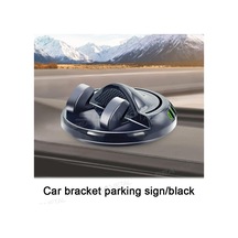 Seametal Araba Telefon Tutucu Abs Gösterge Paneli Navigasyon 360 Dönme Park Numarası Plaka Sabit Kaymaz Evrensel Siyah