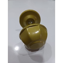 Kapı Topuzu/babası Sekizgen Metal Fırın Boyalı Sarı Renk Kaliteli 7.5 Cm