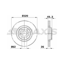 Braxıs Ad1030 Fren Diski On 4351205090 - 2 Adettir