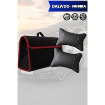 Daewoo Nubira Uyumlu Siyah Renk Koltuk Yastığı Bagaj Çantası Lüks Model