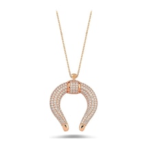 Nal Model Zirkon Taşlı Hayalet Kolye (498564401)