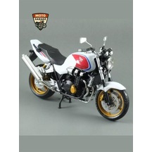 Honda Cb1300 F Beyaz & Kırmızı 1:12 Diecast Motosiklet Modeli Automaxx Premium Lisanslı