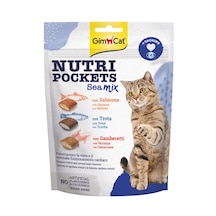 Gimcat Nutri Pockets Balık Mix & Taurine Yetişkin Kedi Ödül Maması 150 G