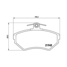 Brembo P85032 On Fren Balatasi 1hm698151 1hm698151a 357698151e