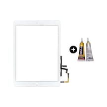 Apple Uyumlu iPad 5.nesil A1822-a1823 Home Tuşlu Dokunmatik Beyaz + B7000