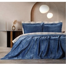 Zebra Casa Scala, Çift Kişilik Yatak Örtüsü Takımı, İndigo