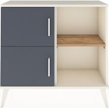 Arges Şifonyer 2 Raflı 2 Kapaklı 88x30x80 Aytaşı-antrasit/çam Antrasit/çam