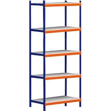 Rafburada Rafburada® 5 Katlı Depo Rafı. 150-300 Kg Taşıma Kapasiteli Hafif