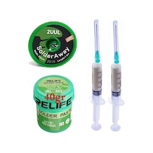 Relıfe Rl-402/ Krem Lehim Paste 183 C 40g Flux Lehim Toplama Ve 2uul 2015 Emme Teli 2,0mm Lehimleme Seti01