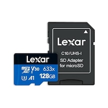 128gb 633x Microsdxc Uhs-ı U3 100/45 Mb/sn Yüksek Performanslı Microsd Hafıza Kartı