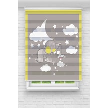 Perdeoutlet38 Baskılı Renkli Gri Fil Dijital Baskılı Zebra Perde-cocuk Odası-stor Perde Model:tyccb9a3a0504d202a7c87d00 Çok Renkli