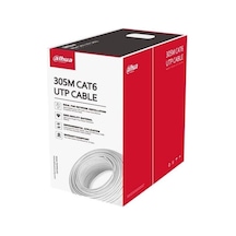 Dahua 305metre Cat6 Utp 24awg Beyaz Saf Bakır Kablo Halojen Free Dh-pfm923ı-6un-c