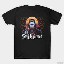 Flood Of Style Cam Kan T-shirt Erkekler Kadınlar Için % 100% Pamuk T Shirt Kısa Kollu Üstler 1210-2 Siyah