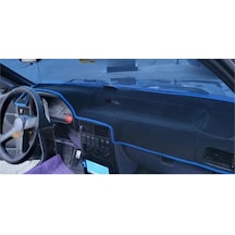 Hyundai Excel Modelleri Uygun Torpido Koruma Halısı Kenar Renk Mavi
