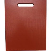Türkay 32.5x26.5x2 Cm Saplı Polietilen Kesme Tahtası Kesim Levhası Kırmızı 1145