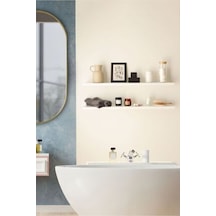 Elit Ahşap 2 Adet 60x15 Gizli Monte Ucan Raf Beyaz