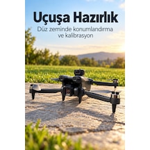Gps Özellikli Kameralı Drone Ekranlı Kumandalı Katlanır Gövde - Lisinya