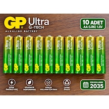 Gp Ultra Aa 10 Lü 1,5 V 2a Kalem Pil YENİ TİP