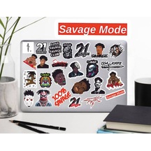21 Savage Sticker Seti Laptop Ajanda Notebook Tablet Telefon Defter Etiket Bullet Journal Diğer