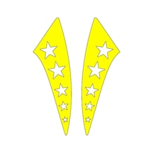 Sevenkardeşler Cg Sarı Yıldızlı Çamurluk Yan Sticker