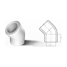 Fırat Pprc 45 Açık Dirsek 1 Adet 32mm