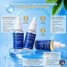 Dermaura 3 Lü Serum Bakım Seti C Vitamini + Hyaluronic + Niacinamide Serum