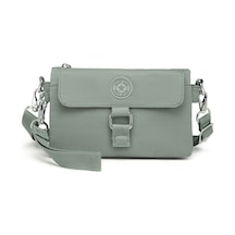 Smart Bags Günlük Minik Boy Su Geçirmez Krınkıl Kumaş Kadın Telefon Ve Postacı Çantası Yeşil