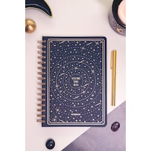 Bullet Journal Edition A5 15x21 Cm Spiralli Noktalı Tarihsiz Not Defteri Yıldızlar Genel