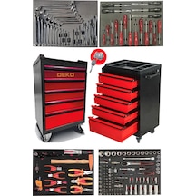 Deko Turkey Dkt185xl İçi Dolu 185 Parça 5 Çekmece Alet Dolabı