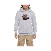 Zepplin Giyim GTA Three Conspirator Gri Çocuk Kapşonlu Sweatshirt Gri
