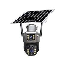 Mpıa Mika 3 Mp + 3 Mp Çift Lens Solar Güneş Enerjili Tf Kart Girişli 4g Simkart Desteli İp Güvenlik Kamerası