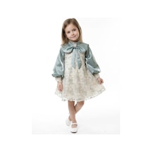 Xo Kids Kız Çocuk Elbise 2-6 Yaş 1004 Yeşil