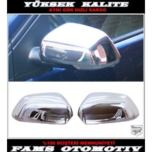 Skoda Octavia Paslanmaz Krom Ayna Kapağı 2 Prç 2004-2008 Arası