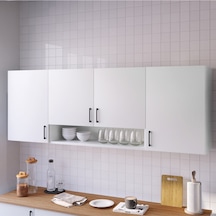 Nays Mutfak Dolabı Üst Modül 200 Cm Beyaz